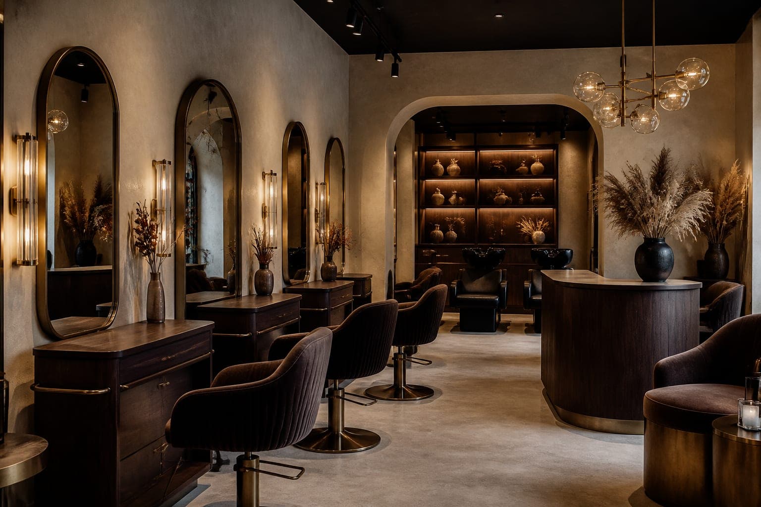 The Angel African Hair Braiding salon interior